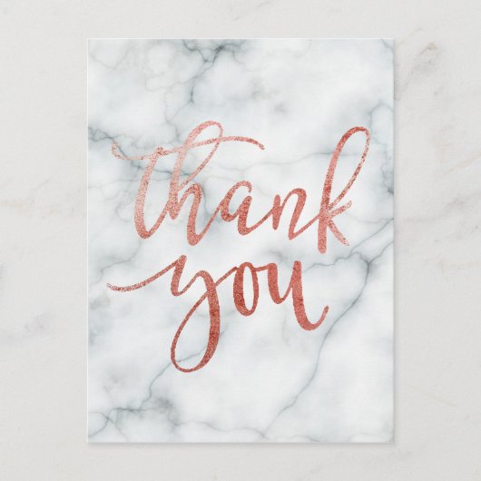 感謝していタイポグラフィ ポストカード (正面)