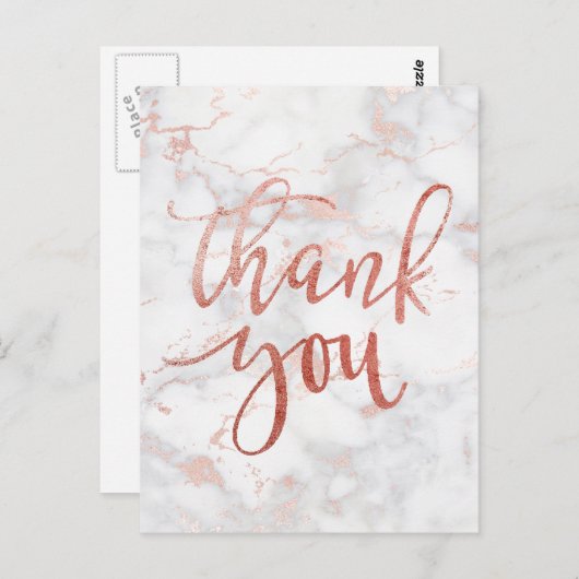 感謝していタイポグラフィ ポストカード (正面/裏面)