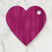 感謝していダークピンク抽象芸術結婚式の引き出物ギフトラベル フェイバータグ (裏面)