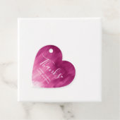 感謝していダークピンク抽象芸術結婚式の引き出物ギフトラベル フェイバータグ (インサイチュ)