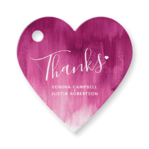 感謝していダークピンク抽象芸術結婚式の引き出物ギフトラベル