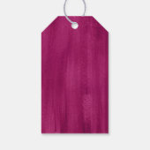 感謝していダークピンク結婚抽象芸術のイベントギフトラベル ギフトタグ (裏面)