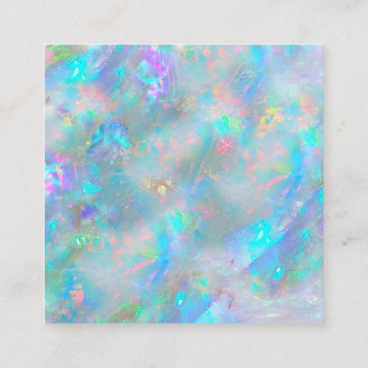 感謝していテクスチインスパイアャ割引カード スクエア名刺 (裏面)