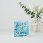 感謝していテクスチインスパイアャ割引カード スクエア名刺 (スタンド正面)