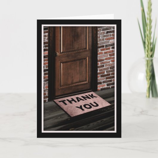 感謝していドアマット サンキューカード (正面)