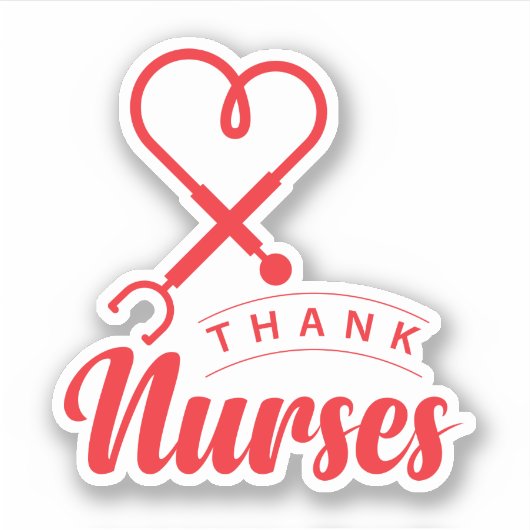 感謝していナース シール (正面)