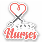 感謝していナース シール (正面)