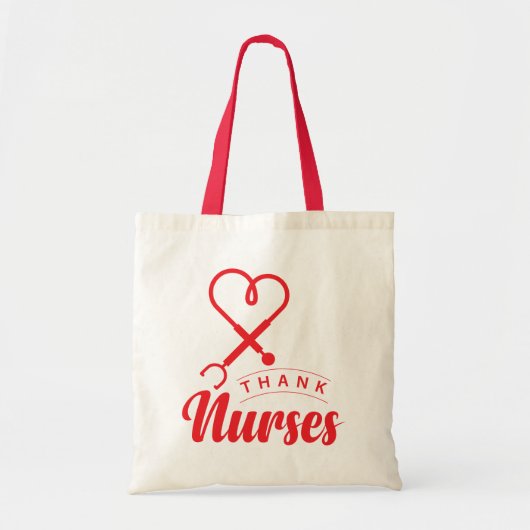 感謝していナース トートバッグ (正面)