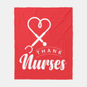 感謝していナース フリースブランケット (正面)