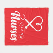 感謝していナース フリースブランケット (正面(横))