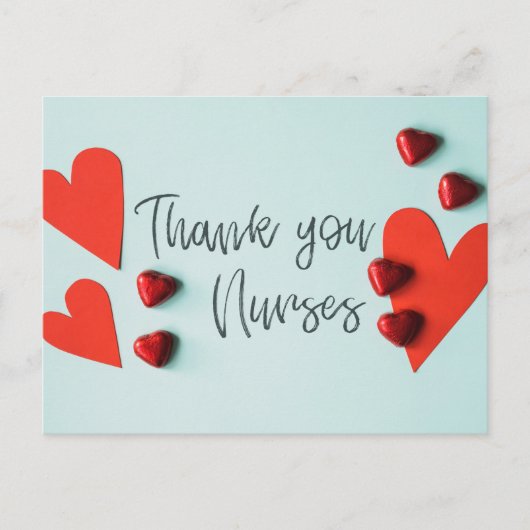感謝していナース ポストカード (正面)