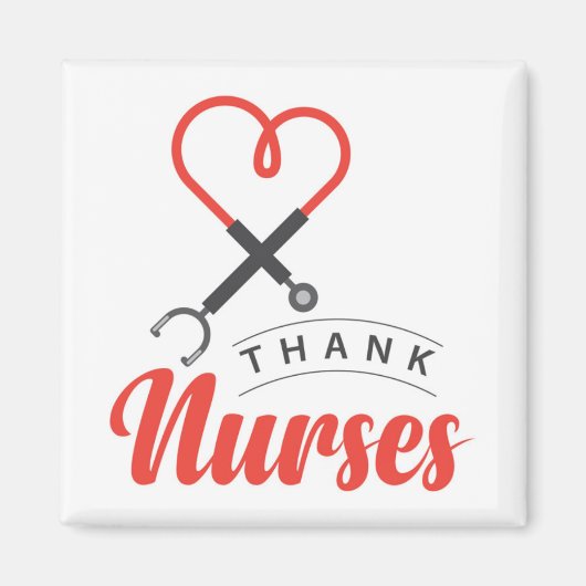 感謝していナース マグネット (正面)