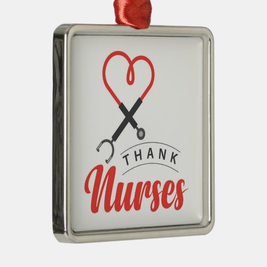感謝していナース メタルオーナメント (右)
