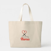 感謝していナース ラージトートバッグ (裏面)