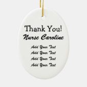 感謝していナース- SRF セラミックオーナメント (裏面)