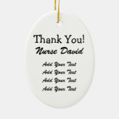 感謝していナース- SRF セラミックオーナメント (裏面)