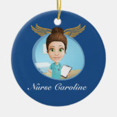 感謝していナース- SRF セラミックオーナメント (正面)