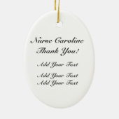 感謝していナース- SRF セラミックオーナメント (裏面)