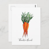 感謝していニンジン ポストカード (正面/裏面)