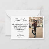 感謝していハッピーバースデー ノートカード (正面)
