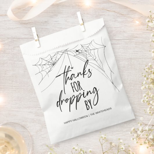 感謝していハローウィンパーティ フェイバーバッグ (クリップ留めされた状態)