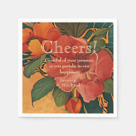 🌹感謝していバラロマンス:アールヌーボー・スプレンドール スタンダードカクテルナプキン