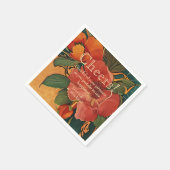 🌹感謝していバラロマンス：アールヌーボー・スプレンドール スタンダードカクテルナプキン (角)