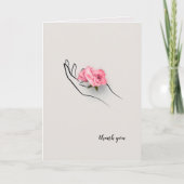 感謝していバラ カード (正面)