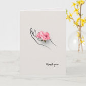 感謝していバラ カード (黄色い花)