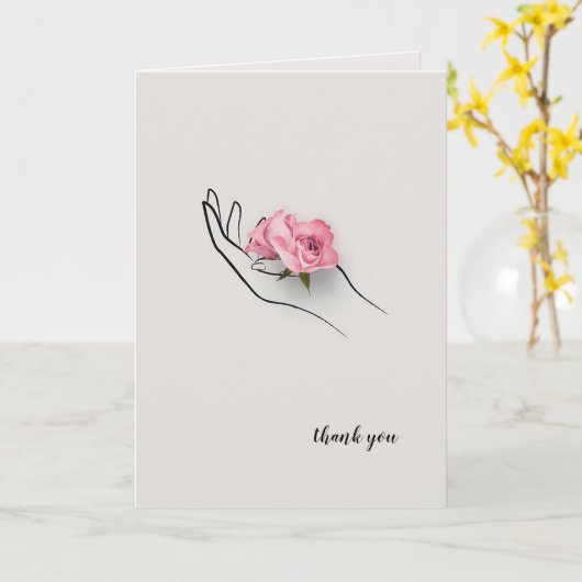 感謝していバラ カード (黄色い花)