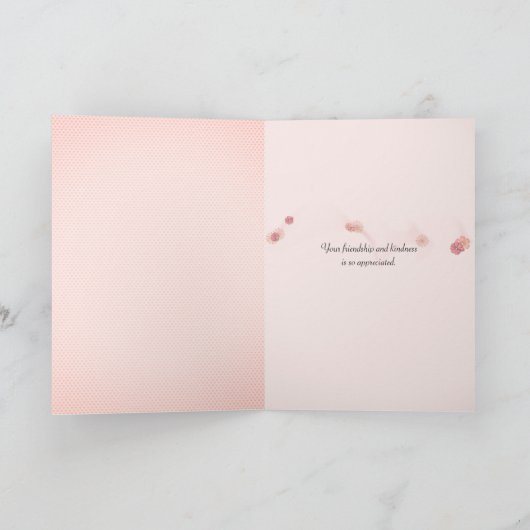 感謝していバラ カード (内部)