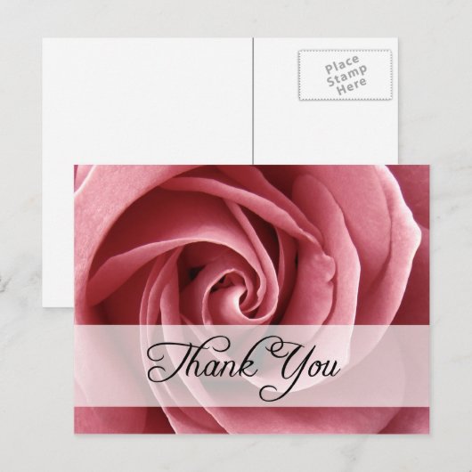 感謝していバラ: ポストカード (正面/裏面)