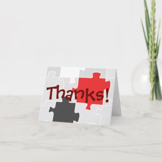 感謝していパズルグリーティングカード サンキューカード