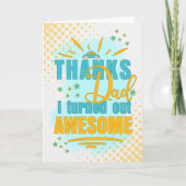 感謝していパパお父さんの日素晴らしおもしろいが分かった シーズンカード (正面)