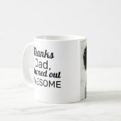 感謝していパパが出た素晴らし コーヒーマグカップ (正面左)