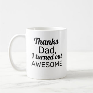感謝していパパが出た素晴らし コーヒーマグカップ