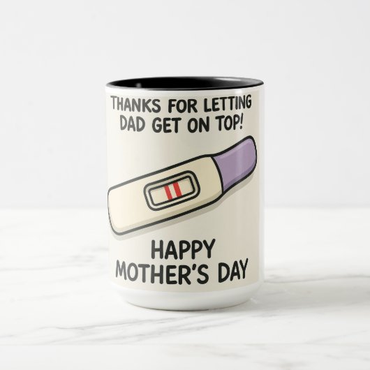感謝していパパを上げる マグカップ (中央)
