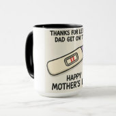 感謝していパパを上げる マグカップ (正面左)