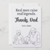 感謝していパパカードカスタム父の日贈り物 シーズンカード (正面)