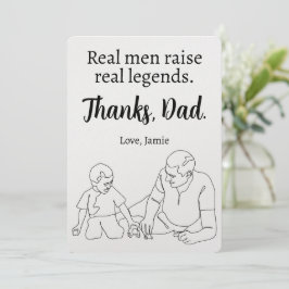 感謝していパパカードカスタム父の日贈り物 シーズンカード