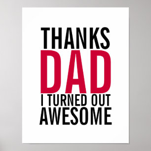 感謝していパパ父の日のポス素晴らしター ポスター