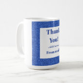 感謝していパーソナライズされたお前は コーヒーマグカップ (正面左)
