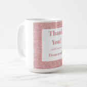 感謝していパーソナライズされたお前は コーヒーマグカップ (正面左)