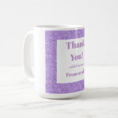 感謝していパーソナライズされたお前は コーヒーマグカップ (正面左)