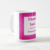 感謝していパーソナライズされたお前は コーヒーマグカップ (正面左)