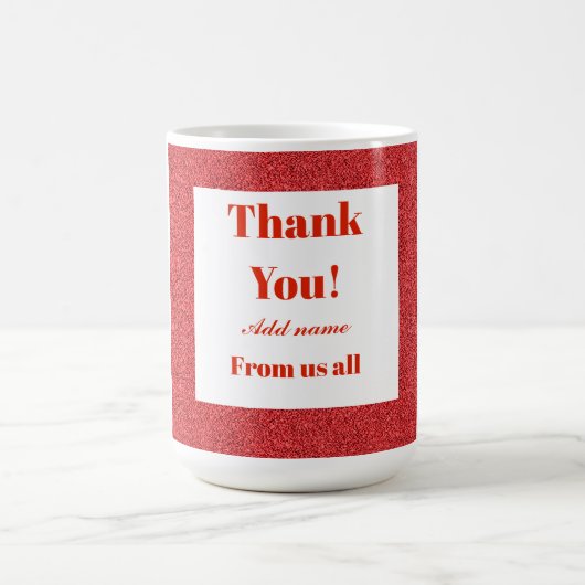 感謝していパーソナライズされたお前は コーヒーマグカップ (中央)