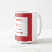 感謝していパーソナライズされたお前は コーヒーマグカップ (正面右)