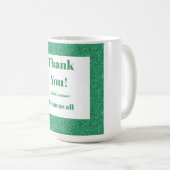 感謝していパーソナライズされたお前は コーヒーマグカップ (正面右)