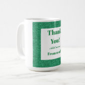 感謝していパーソナライズされたお前は コーヒーマグカップ (正面左)