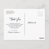 感謝していパーソナライズされたはオーバーレイ卒業 ポストカード (裏面)